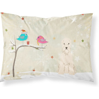 Caroline's Treasures Christmas Presents Friends Soft Coated Wheaten Terrier Fabric Standard Pillowcase BB2533PILLOWCASE
