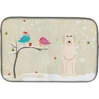 "Caroline's Treasures Christmas Presents Between Friends Irish Wolfhound Dish Drying Mat, 14"" x 21"""