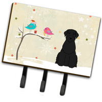"Caroline's Treasures Christmas Presents between Friends Giant Schnauzer Leash or Key Holder BB2538TH68, Triple, Multicolor"