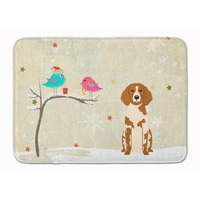 "Caroline's Treasures Christmas Presents Brittany Spaniel Floor Mat, 19"" x 27"", Multicolor"