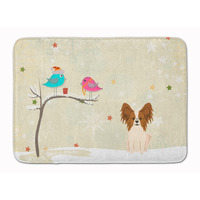 "Caroline's Treasures Christmas Presents Papillon Red White, 19"" x 27"", Multicolor"