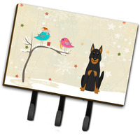 "Caroline's Treasures Christmas Presents Friends Beauce Shepherd Dog Leash or Key Holder BB2552TH68, Triple"