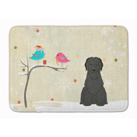 "Caroline's Treasures Christmas Presents Friends Briard Black Floor Mat, 19"" x 27"", Multicolor"