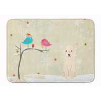 "Caroline's Treasures Christmas Bedlington Terrier Sandy Floor Mat, 19"" x 27"", Multicolor"