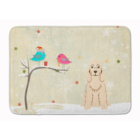 "Caroline's Treasures Christmas Presents Cocker Spaniel Buff Floor Mat, 19"" x 27"", Multicolor"