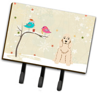 "Caroline's Treasures Christmas Presents Friends Cocker Spaniel Buff Leash or Key Holder BB2566TH68, Triple"
