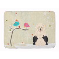 "Caroline's Treasures Christmas Presents Old English Sheepdog Floor Mat, 19"" x 27"", Multicolor"