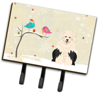 "Caroline's Treasures Christmas Presents Friends Old English Sheepdog Leash or Key Holder BB2568TH68, Triple"