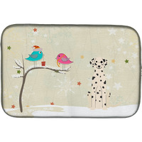 "Caroline's Treasures Christmas Presents between Friends Dalmatian Dish Drying Mat, 14"" x 21"""