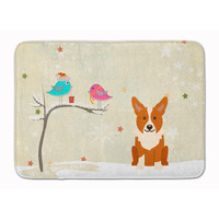 "Caroline's Treasures Christmas Presents Friends Corgi Floor Mat, 19"" x 27"", Multicolor"