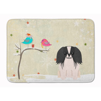 "Caroline's Treasures Christmas Pekingnese Black White Floor Mat, 19"" x 27"", Multicolor"