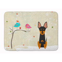 "Caroline's Treasures Christmas Presents English Toy Terrier Floor Mat, 19"" x 27"", Multicolor"