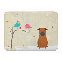 "Caroline's Treasures Christmas Chinese Chongqing Dog Floor Mat, 19"" x 27"", Multicolor"