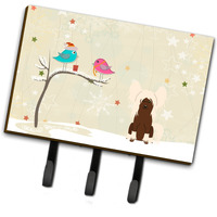 "Caroline's Treasures Christmas Presents Friends Chinese Crested Cream Leash or Key Holder BB2585TH68, Triple"