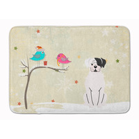 "Caroline's Treasures Christmas Presents White Boxer Cooper Floor Mat, 19"" x 27"", Multicolor"
