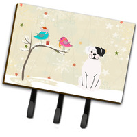 "Caroline's Treasures Christmas Presents between Friends White Boxer Cooper Leash or Key Holder BB2586TH68, Triple, Multicolor"
