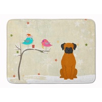 "Caroline's Treasures Christmas Presents Friends Fawn Boxer Floor Mat, 19"" x 27"", Multicolor"
