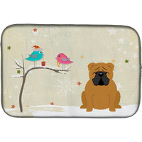 "Caroline's Treasures Christmas Presents Between Friends Dish Drying Mat, 14"" x 21"""