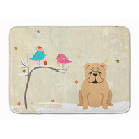 "Caroline's Treasures Christmas Presents English Bulldog Fawn, 19"" x 27"", Multicolor"