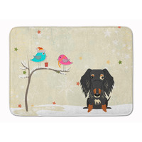 "Caroline's Treasures Christmas Wire Haired Dachshund Dapple Floor Mat, 19"" x 27"", Multicolor"