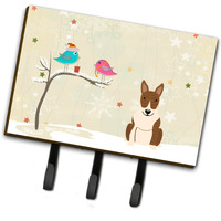 "Caroline's Treasures Christmas Presents Friends Bull Terrier Brindle Leash or Key Holder BB2609TH68, Triple"