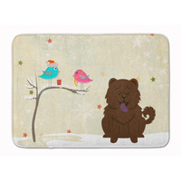 "Caroline's Treasures Christmas Presents Chow Chocolate Floor Mat, 19"" x 27"", Multicolor"