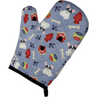 "Caroline's Treasures BB2624OVMT Dog House Collection French Bulldog Piebald Oven Mitt, 12"" by 8.5"", Multicolor"