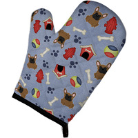 "Caroline's Treasures BB2626OVMT Dog House Collection French Bulldog Brown Oven Mitt, 12"" by 8.5"", Multicolor"