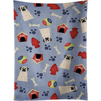 "Caroline's Treasures BB2630KTWL Dog House Collection Mastiff White Kitchen Towel, 25"" x 15"", Multicolor"