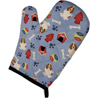 "Caroline's Treasures BB2634OVMT Dog House Collection Basset Hound Oven Mitt, 12"" by 8.5"", Multicolor"