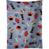 "Caroline's Treasures BB2641KTWL Dog House Manchester Terrier Kitchen Towel, 25"" x 15"", Multicolor"