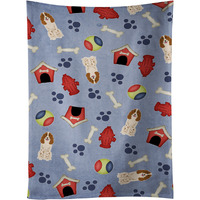 "Caroline's Treasures BB2644KTWL Dog House Collection Russian Spaniel Kitchen Towel, 25"" x 15"", Multicolor"