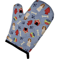 "Caroline's Treasures BB2644OVMT Dog House Collection Russian Spaniel Oven Mitt, 12"" by 8.5"", Multicolor"