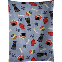 "Caroline's Treasures BB2645KTWL Standard Schnauzer Black Kitchen Towel, 25"" x 15"", Multicolor"
