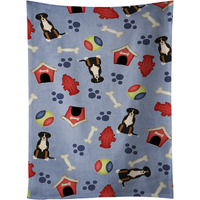 "Caroline's Treasures BB2650KTWL Greater Swiss Mountain Dog Kitchen Towel, 25"" x 15"", Multicolor"