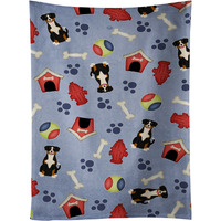 "Caroline's Treasures BB2651KTWL Dog House Collection Entlebucher Kitchen Towel, 25"" x 15"", Multicolor"