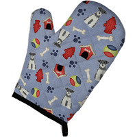"Caroline's Treasures BB2667OVMT Dog House Collection Miniature Schanuzer Salt and Pepper Oven Mitt, 12"" by 8.5"", Multicolor"