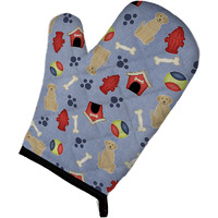"Caroline's Treasures BB2668OVMT Dog House Collection Yellow Labrador Oven Mitt, 12"" by 8.5"", Multicolor"
