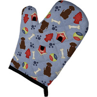 "Caroline's Treasures BB2669OVMT Dog House Collection Chocolate Labrador Oven Mitt, 12"" by 8.5"", Multicolor"