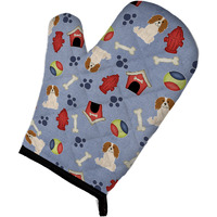 "Caroline's Treasures BB2671OVMT Dog House Collection Cavalier Spaniel Oven Mitt, 12"" by 8.5"", Multicolor"