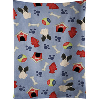 "Caroline's Treasures BB2689KTWL Papillon Black White Kitchen Towel, 25"" x 15"", Multicolor"