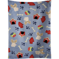 "Caroline's Treasures BB2690KTWL Papillon Sable White Kitchen Towel, 25"" x 15"", Multicolor"