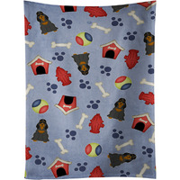 "Caroline's Treasures BB2706KTWL Cocker Spaniel Black Tan Kitchen Towel, 25"" x 15"", Multicolor"