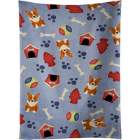 "Caroline's Treasures BB2713KTWL Dog House Collection Corgi Kitchen Towel, 25"" x 15"", Multicolor"