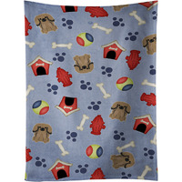 "Caroline's Treasures BB2715KTWL Dog House Collection Pekingnese Tan Kitchen Towel, 25"" x 15"", Multicolor"