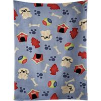 "Caroline's Treasures BB2719KTWL Dog House Pekingnese Cream Kitchen Towel, 25"" x 15"", Multicolor"