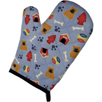 "Caroline's Treasures BB2735OVMT Dog House Collection English Bulldog Red Oven Mitt, 12"" by 8.5"", Multicolor"