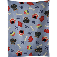"Caroline's Treasures BB2741KTWL Wire Haired Dachshund Dapple Kitchen Towel, 25"" x 15"", Multicolor"
