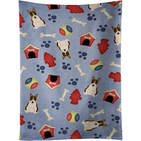 "Caroline's Treasures BB2749KTWL Bull Terrier Dark Brindle Kitchen Towel, 25"" x 15"", Multicolor"