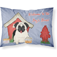 Caroline's Treasures Dog House Collection Pug Cream Fabric Standard Pillowcase BB2758PILLOWCASE